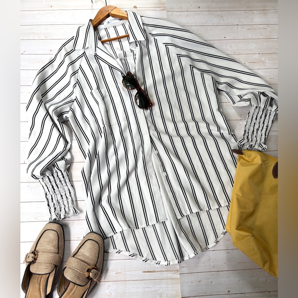 Cupshe flowy beach shirt